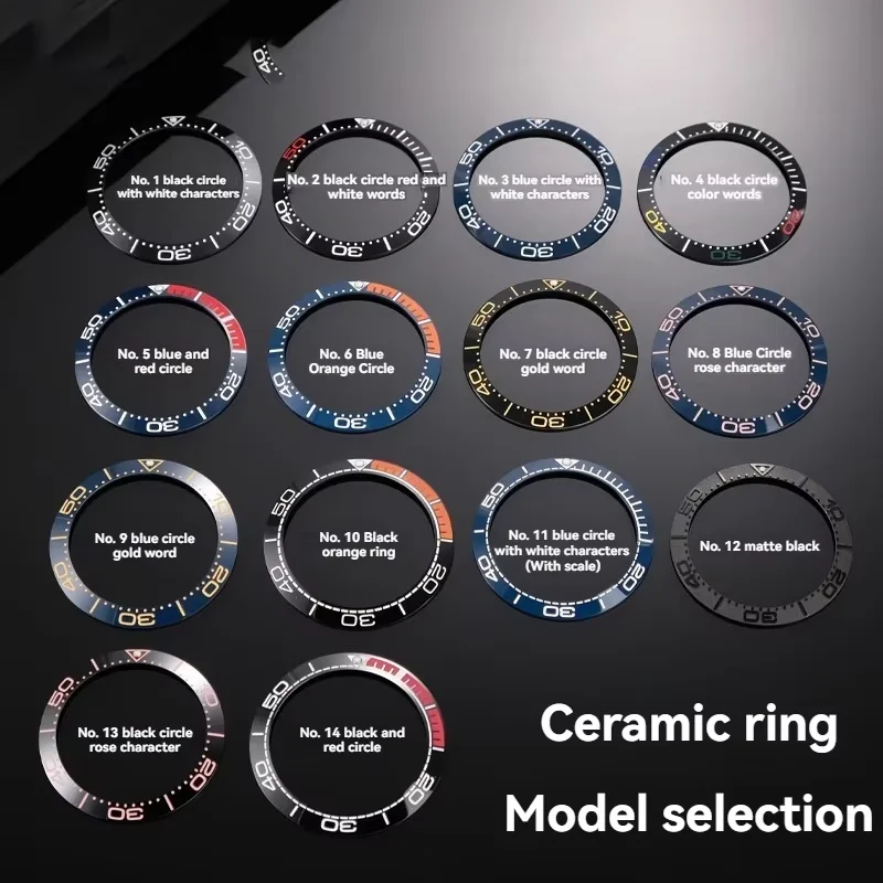Высококачественный керамический безель для часов Omega Seamaster 300, круг, замена красочного светящегося кольца, аксессуары для часов 38/40/42 мм