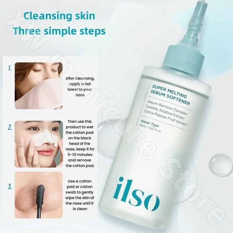 Ilso تصدير الرؤوس السوداء التحكم في الزيت السائل لإزالة مسام انكماش الرؤوس السوداء وليس مزعجة لتقليل حب الشباب 150 مل