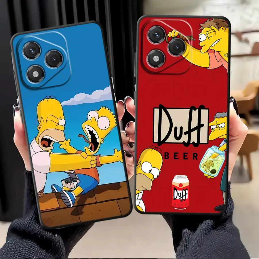 Funda Protectora para Teléfono con Diseño de los Simpson para Honor X5b 90 X7 8X Magic5Lite X6 200 400 Lite X9a X8 70