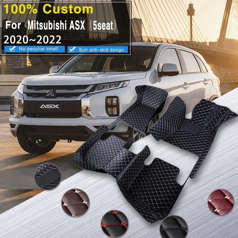 

Quality RHD Car Floor Mats For Mitsubishi RVR Outlander Sport Peugeot 4008 2020~2022 Auto Waterproof Floor Mats Car Accessories
