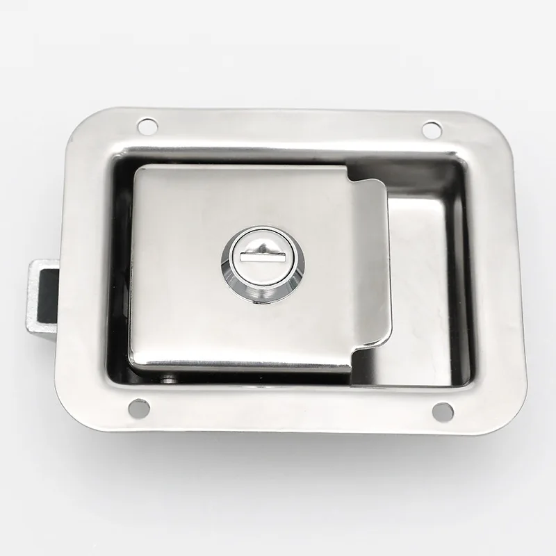MS858A Trailer RV Trailer Truck Toolbox Lock Stainless Steel Polishing Box Lock Concealed Box Lock Collision Lock