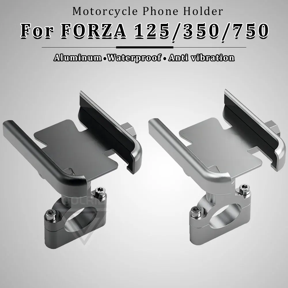 Motorcycle Phone Holder Aluminum Alloy Stand for Honda Forza 750 350 125 Accessoires Forza125 Forza350 Forza750 2023 2024