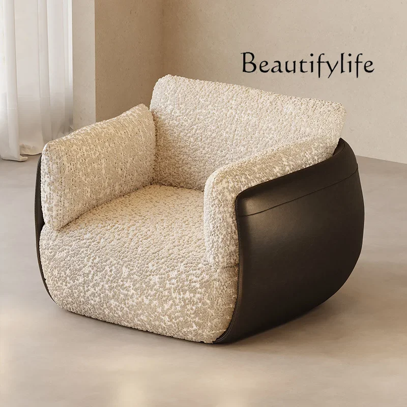 

BJ Medieval Style Designer Casual Lazy Small Sofa Nordic Bedroom Balcony Living Room Creative Color Matching