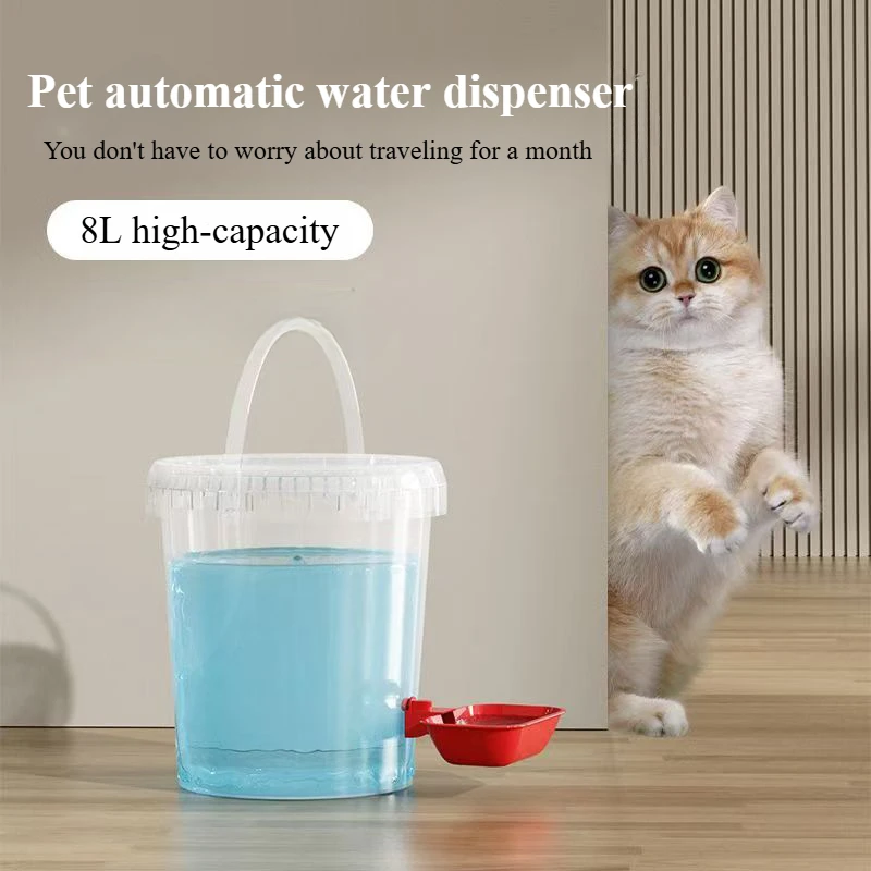 

8L Dog Cat Water Dispenser Automatic Cat Water Dispenser Gravity Storage Dispenser Container pet supplies