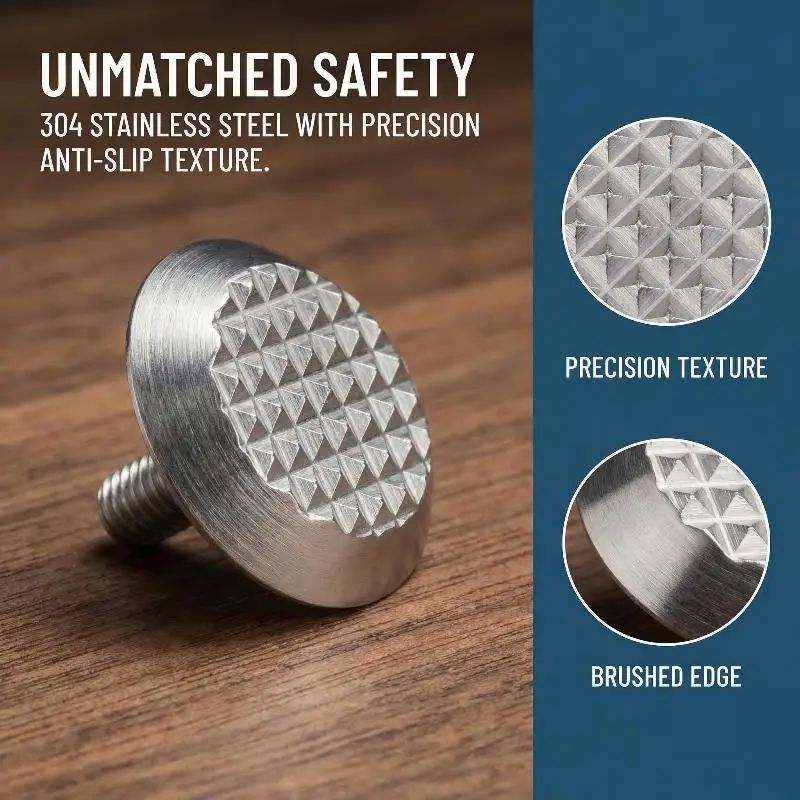 Slip Resistant Tactile Nail 304 Stainless Steel Road Marker Studs for Wheelchair Accessible Sidewalk Use