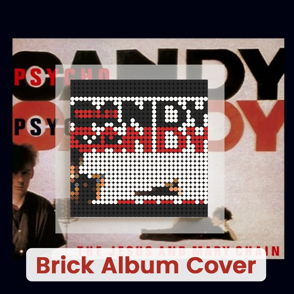 

The Jesus and Mary Chain Indie Band MOC Building Blocks Pixel Brick Mosaic Art Album Cover Poster Wall Decor