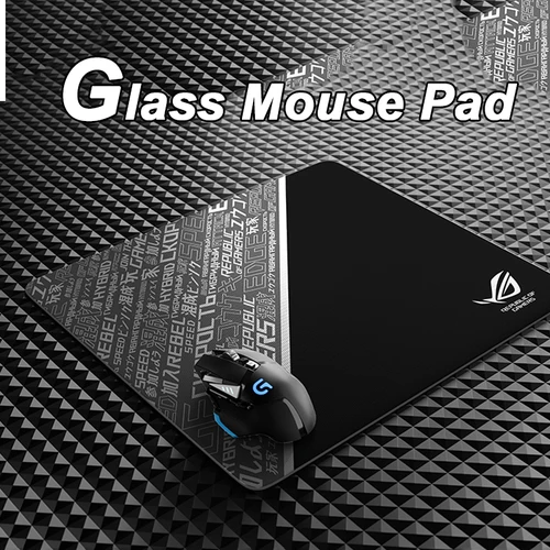 Regalo de juego moderno y moderno para hombres: alfombrilla de ratón de vidrio fotovoltaico templado duro XXL con diseño creativo para FPS eSports y oficina