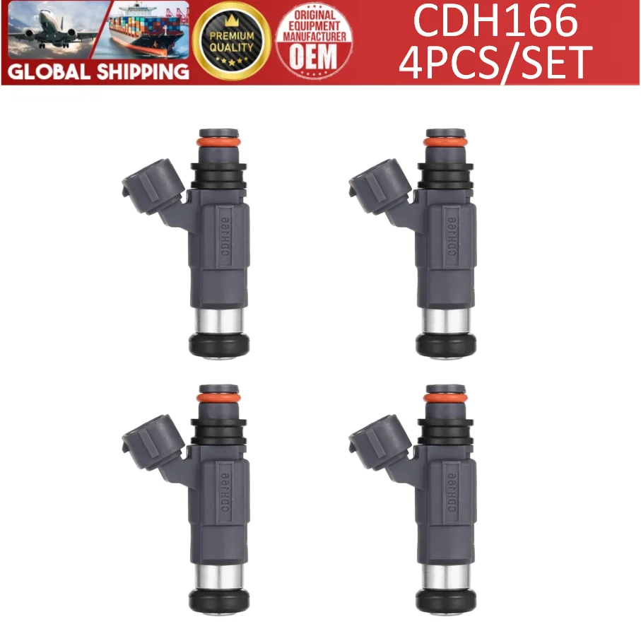 4pcs CDH166 Fuel Injectors for Mitsubishi Mirage Suzuki Vitara 1.6L#15710-66D00 MD319790