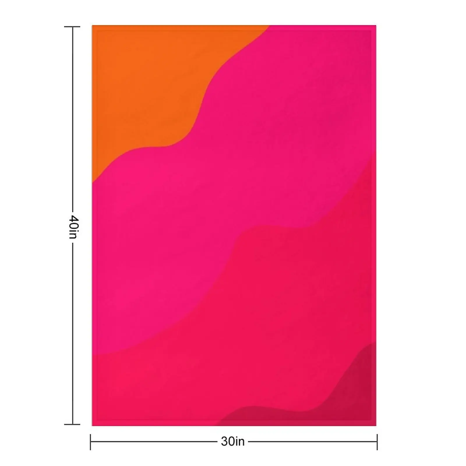بطانية رمي باللون الوردي الساخن إلى البرتقالي II للأطفال أريكة سرير هدايا عيد الميلاد بطانيات فروي #2