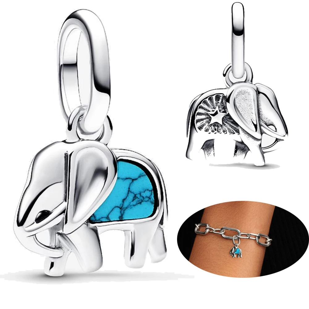 

Hot 925 Sterling Silver Elephant Carp Butterfly Beads Exquisite Charm Original Suitable for Women DIY Jewelry Bracelet Gift