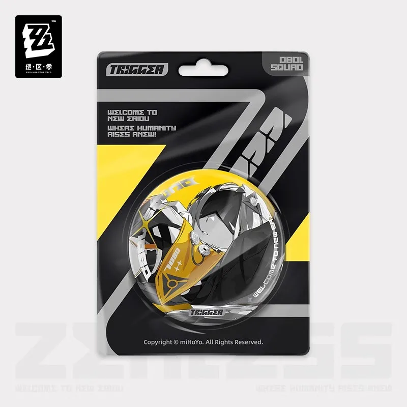 الرسمية miHoYo Zenless Zone Zero Shadow Play Series شارات عاكسة Oboles Team Anime-Game Merchandise Brooch