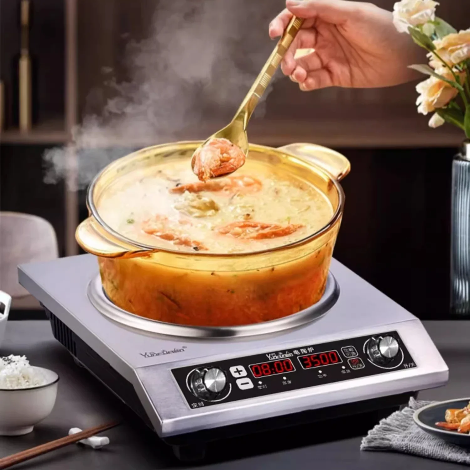 Concave electric ceramic stove official genuine flagship store household high-power induction cooker 3500W commercial 5000w