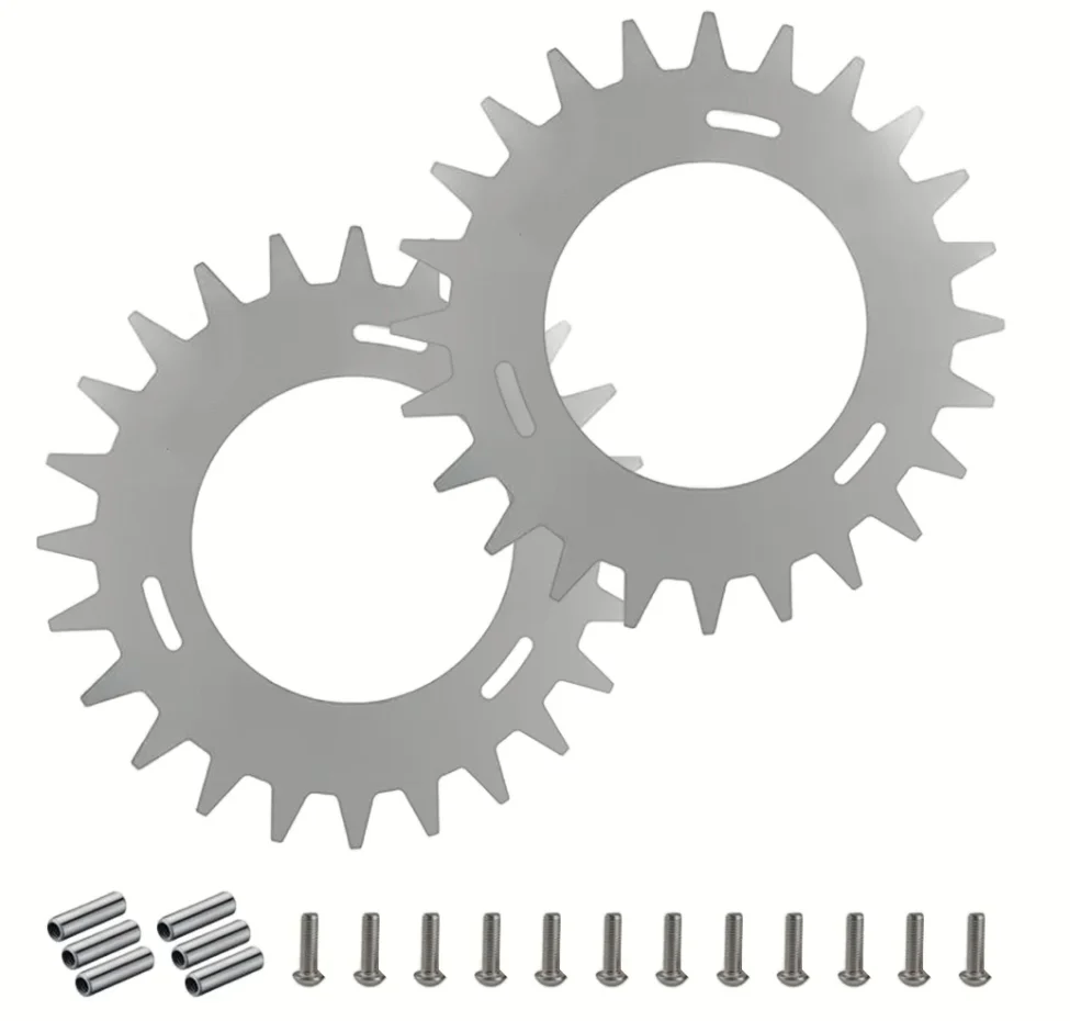 Metalowe kolce antypoślizgowe do kosiarek Segway Navimow serii H Zwiększona stabilność i kompleksowy zestaw instalacyjny