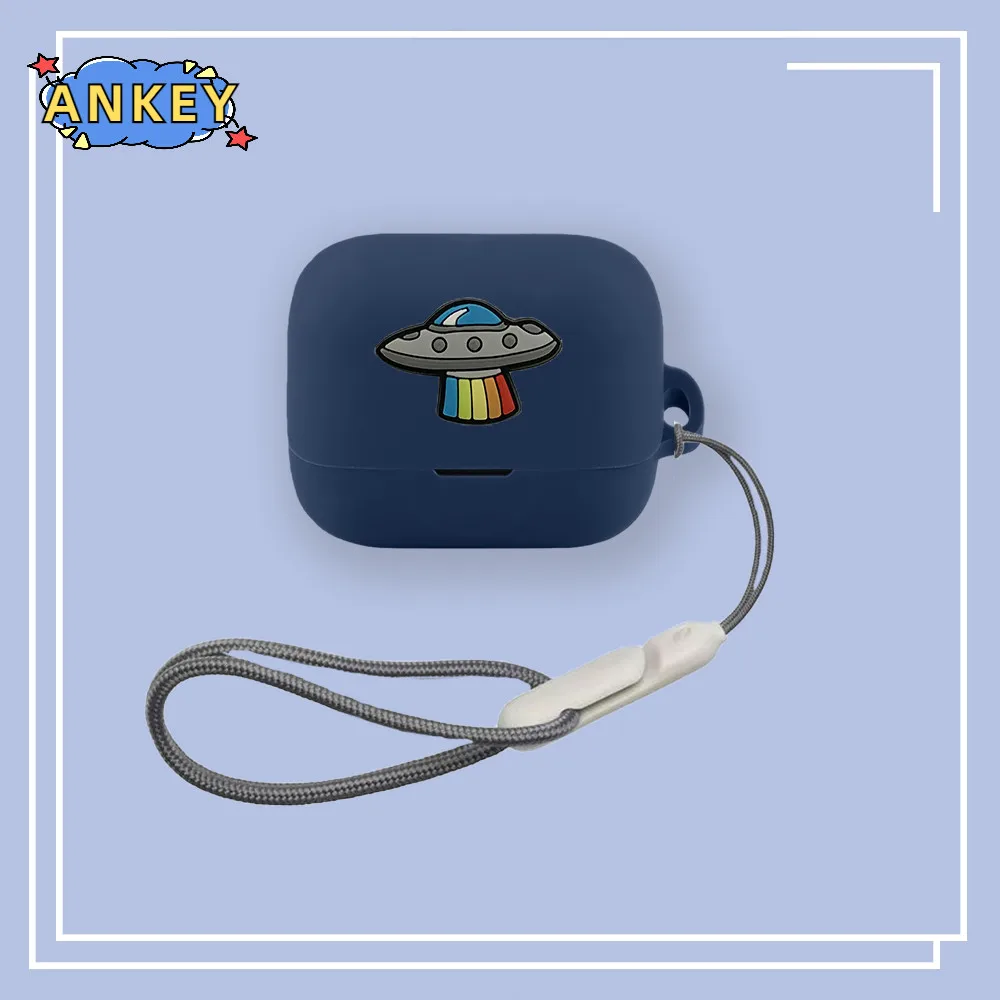 ل EarFun Air Pro 4 + حافظة واقية سماعات الأذن غطاء ناعم Air Pro 4 Plus قذائف كم حبل اليد حزام الملحقات