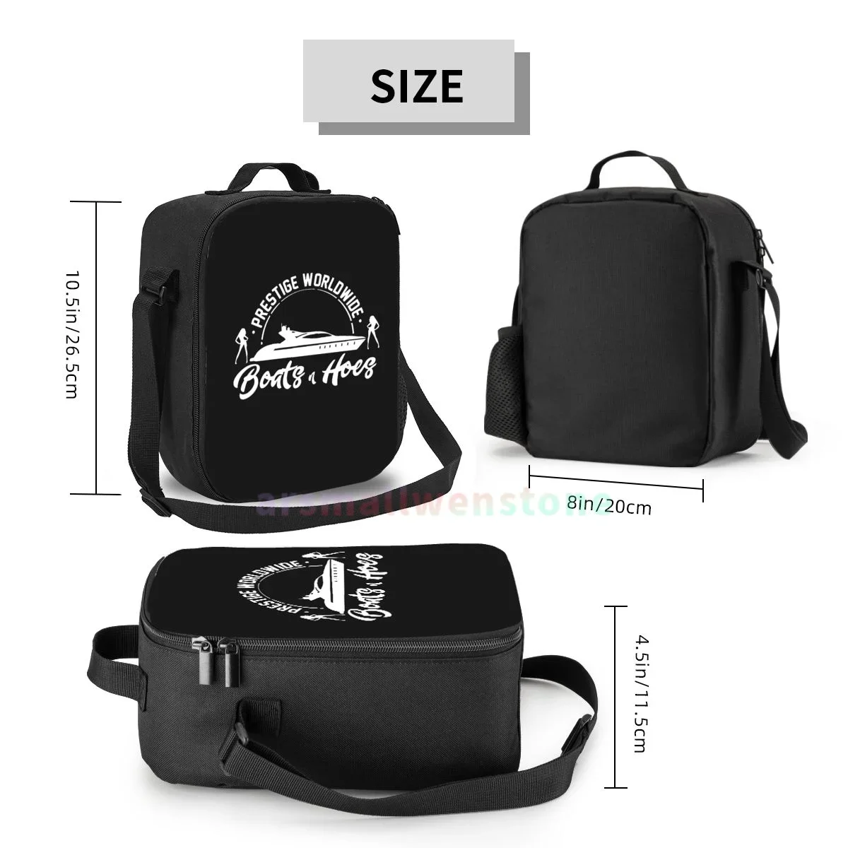 Prestige Worldwide Lunch Bag Portable Thermal Insulated Lunch Box Picnic Multifunction Food Tote for Women