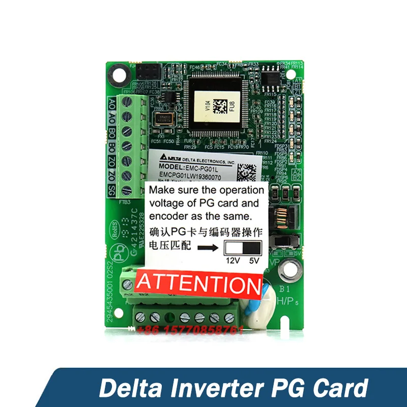 

Original Delta Inverter PG Card EMC-PG01L EMC-PG01O EMV-PG01L PG-02 PG-03 EMV-PG01O EMV-PG02L PG-04