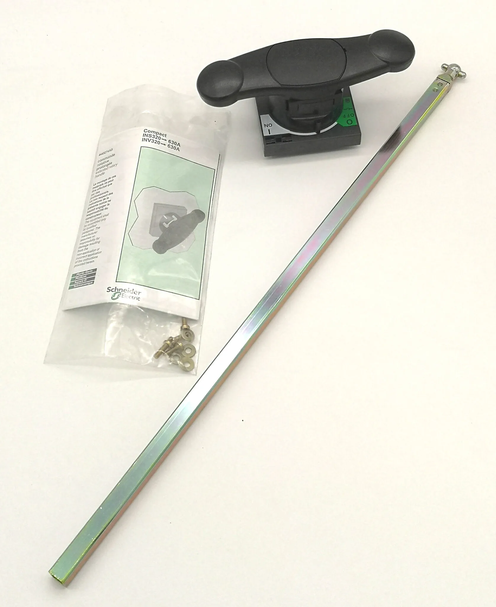 

31052 extended rotary handle, front control, Compact INS/INV 320 to 630, Compact INSJ400, black handle