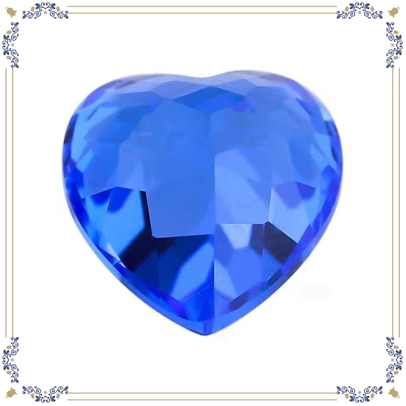 

Heart Cut Lab Grown Cobalt Spinel Loose Gemstone Top Grade Faceted Stone with Stunning Blue Color Perfect for Jewelry Crafting