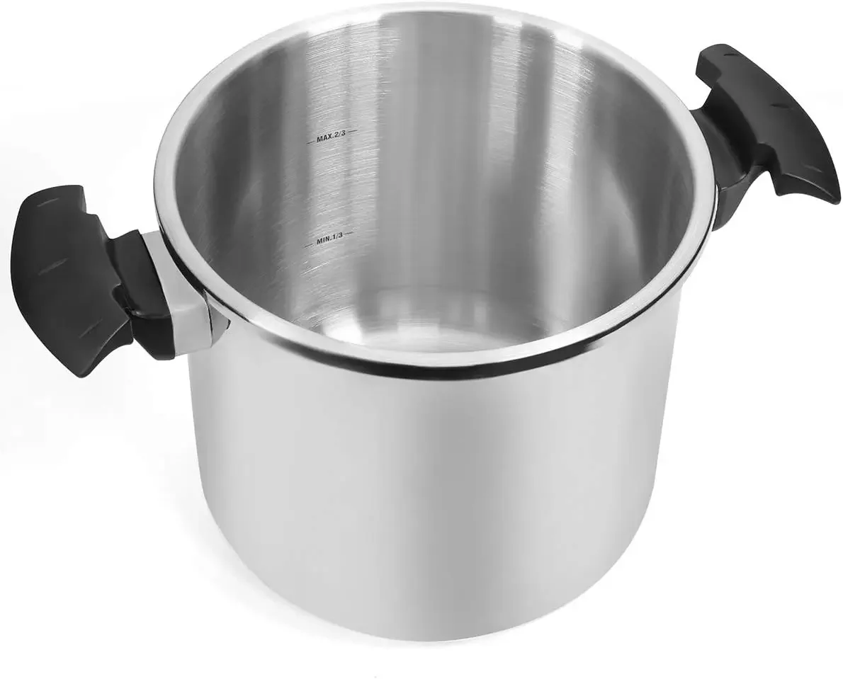 Barton 10.5 Quart Pressure Cooker With Easy-Lock Lid Commercial 18/8- Stainless Steel Instant Fast Cooking with Recipes Book