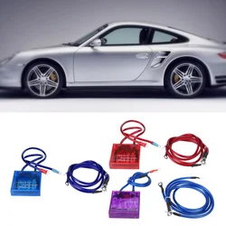 Car Fuel Saver Voltage Stabilizer Regulator Kit With Ground Wires Universal Auto Voltage Stabilizer Digital Display