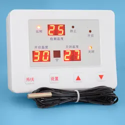 HS-651 Greenhouse Film Roller Ventilator Temperature Control Meter, DC 12V Film Roller Forward and Reverse Thermostat