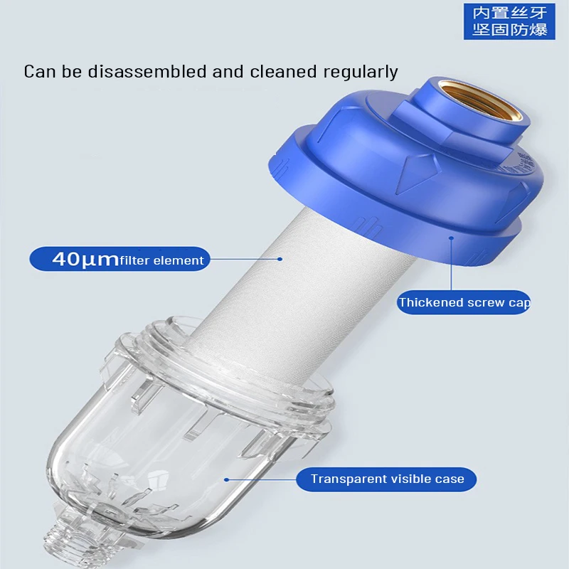 เครื่องทำน้ำอุ่น Pre-Filter สำหรับครัวเรือนก๊อกน้ำ,เครื่องซักผ้า,ห้องน้ำ,ฝักบัวได้อย่างมีประสิทธิภาพกรอง Limescale