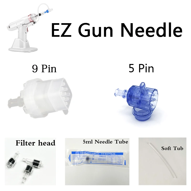 Korea EZ Negative Pressure Meso Gun Nano Needles Hydrolifting Water Injector Needle Free Microcrystal Injection Skin Care Tool