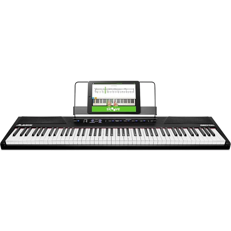 Recital-88-Tasten-Digitalpian-Tastatur mit halb gewichteten Tasten, 2x20W-Lautsprechern, 5 Stimmen, Split-, Layer-und Lektion modus