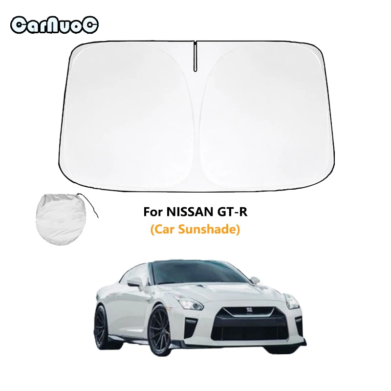 

For NISSAN GT-R Car Sunshade Sun Shade Front Rear Window Film Windshield Visor Cover UV Protect Reflector Accessories