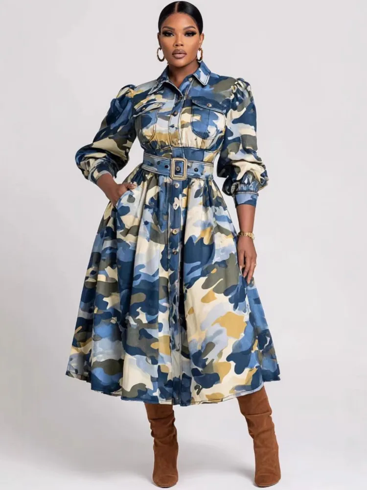 

Африканские платья для женщин, элегантное мусульманское платье из полиэстера, абайя, дашики, халат, кафтан, длинное платье миди, турецкая Африка, новинка 2026 г.