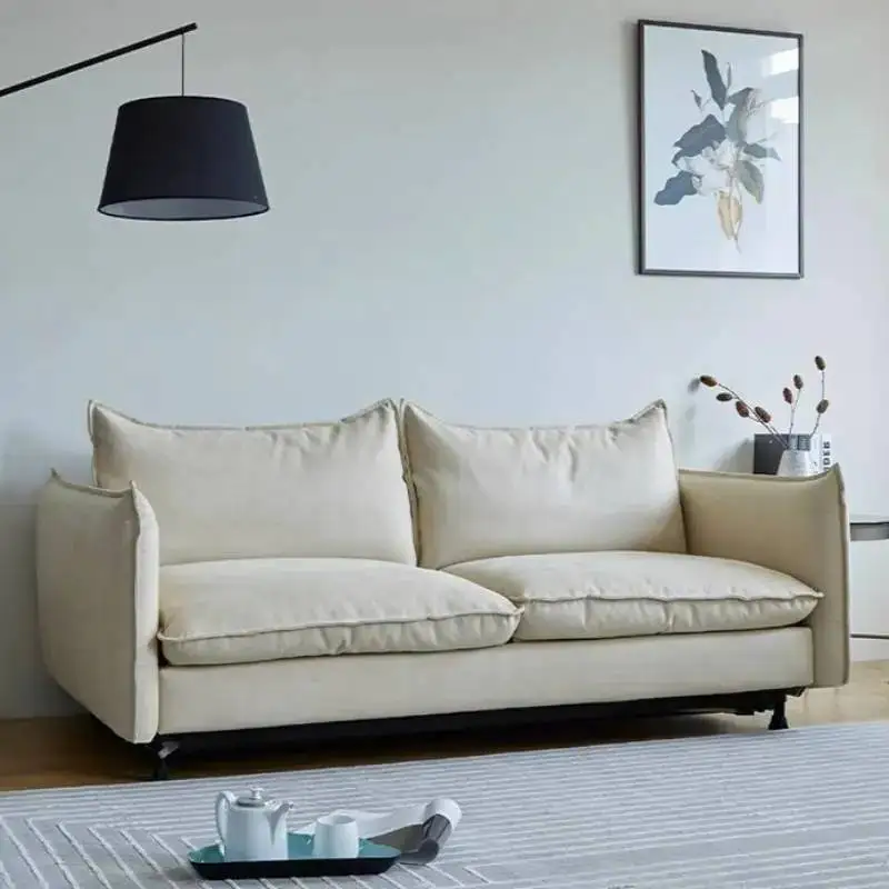 

Beige Aesthetic Living Room Sofas Luxury Designer Bedroom Lounge Sofa Bed Recliner Folding Nordic Schlafsofa Bett Furniture Home