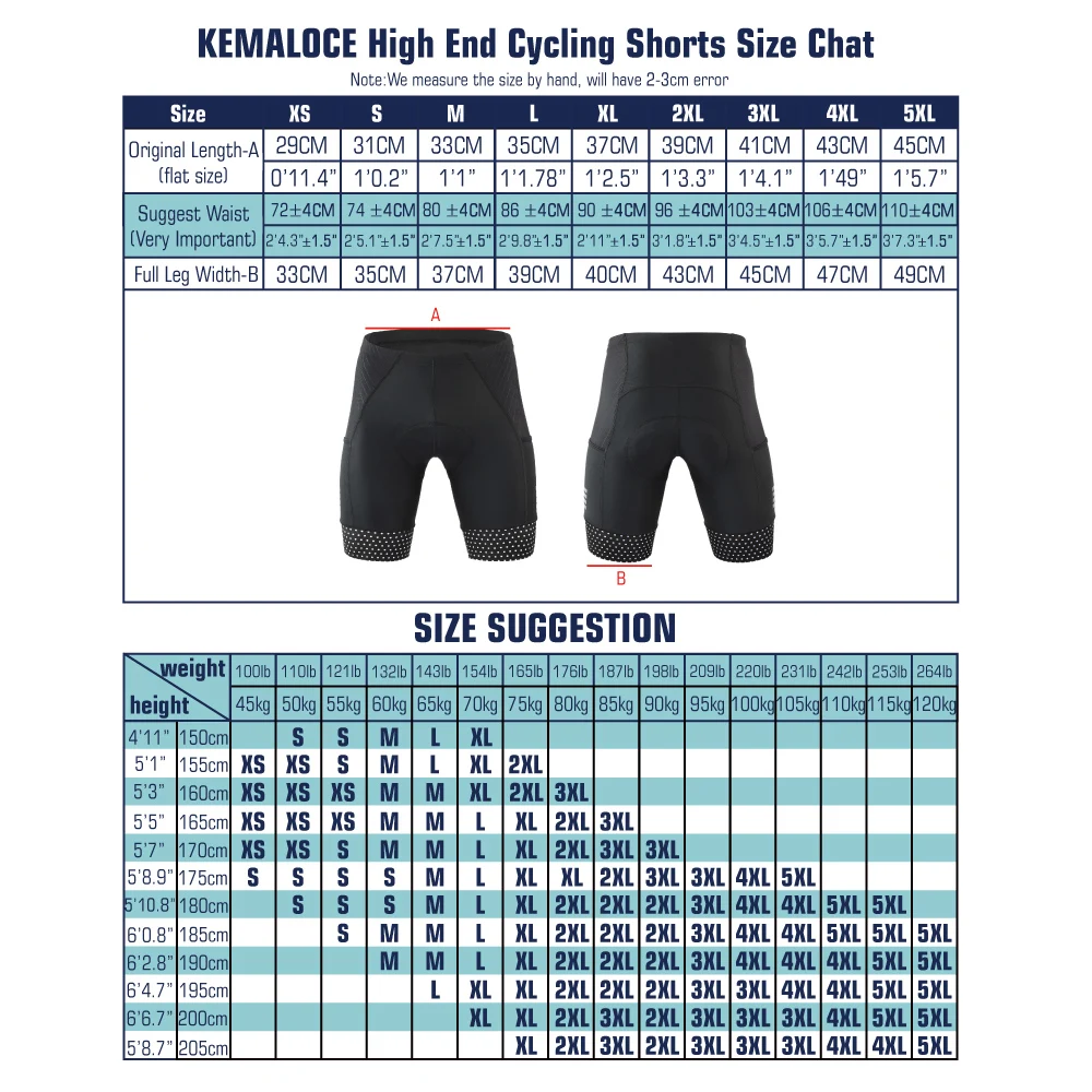 KEMALOCE Cycling Shorts Men Blank Black&Grey&Red Gel Pad Summer Bike Shorts Road Racing Compression Reflective Bicycle Knicker