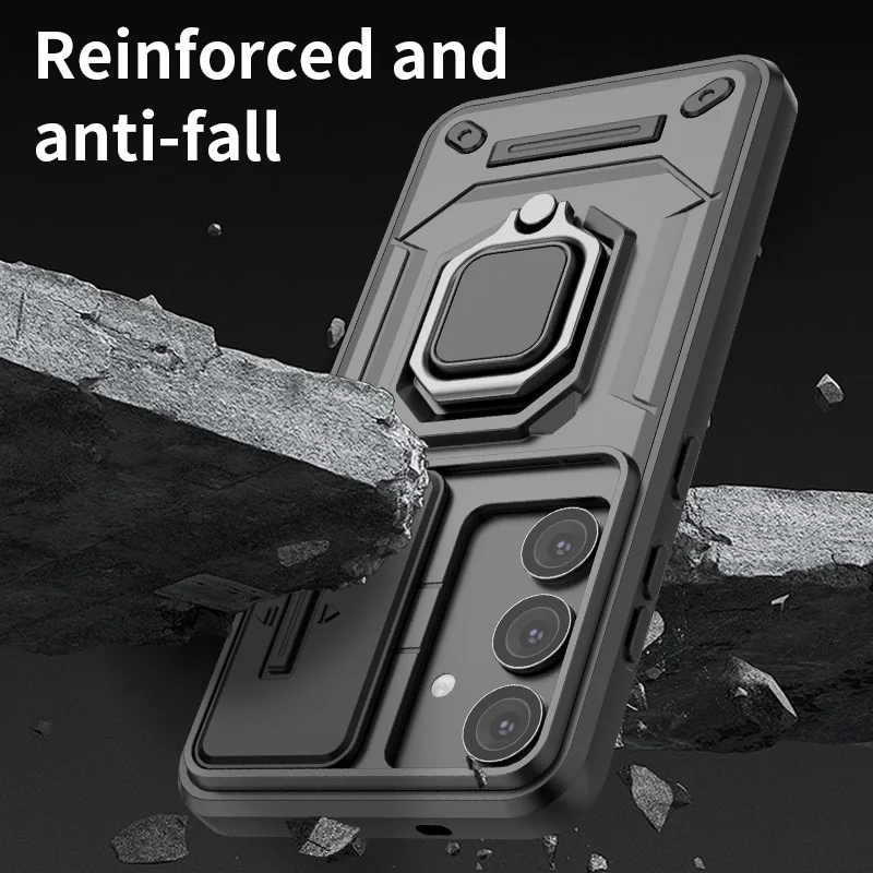 Armor Shockproof Phone Case For Samsung Galaxy S25 S24 S23 A13 A14 A15 A25 A34 A35 A54 A55 M15 M34 M35 M55 F55 Protection Cover