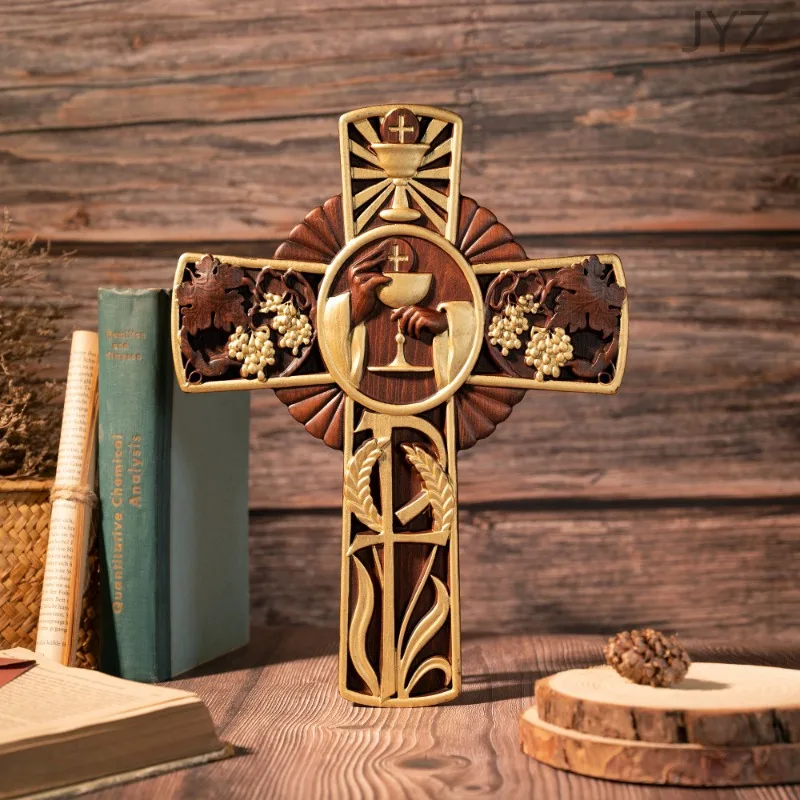 Religious Holy Cross for Indoor Wall Hanging, Jesus Christ's Catholic Gift