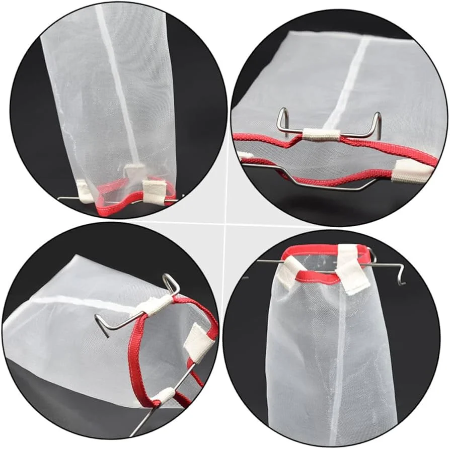 

1PCS Honey Filter Square Honey Sieve Strainer Beekeeping Tools Fondant Filter Bag Honey Flow Filter Mesh Nylon Bag Beehive Tools