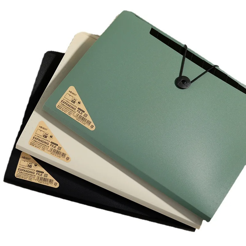 Three Colors Horizontal A4 Folder Students Office Business Trip Multi-layer Large Capacity 5/8/13 Layers Storage Organ Bag