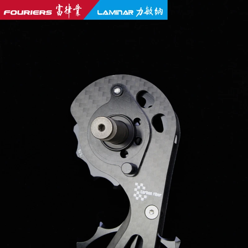 FOURIERS 12T/16T Bicycle Ceramic Bearing Carbon fiber Pulley Wheel Set Rear Derailleurs Guide Wheel For RD-8050-SS/GS