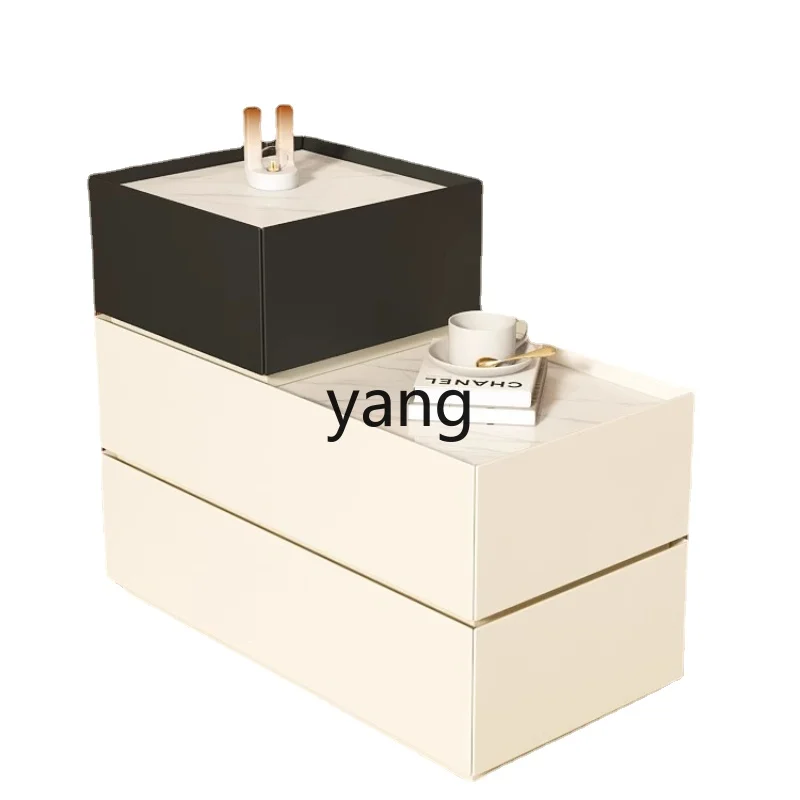 

Боковой шкаф Yhl для гостиной, портативный боковой стол, роскошный современный маленький каменный стол из цельной древесины, узкий боковой шкаф