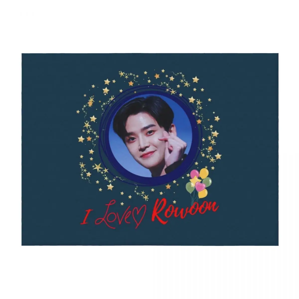 I Love Rowoon Throw Blanket Thin Quilt Travel Blankets
