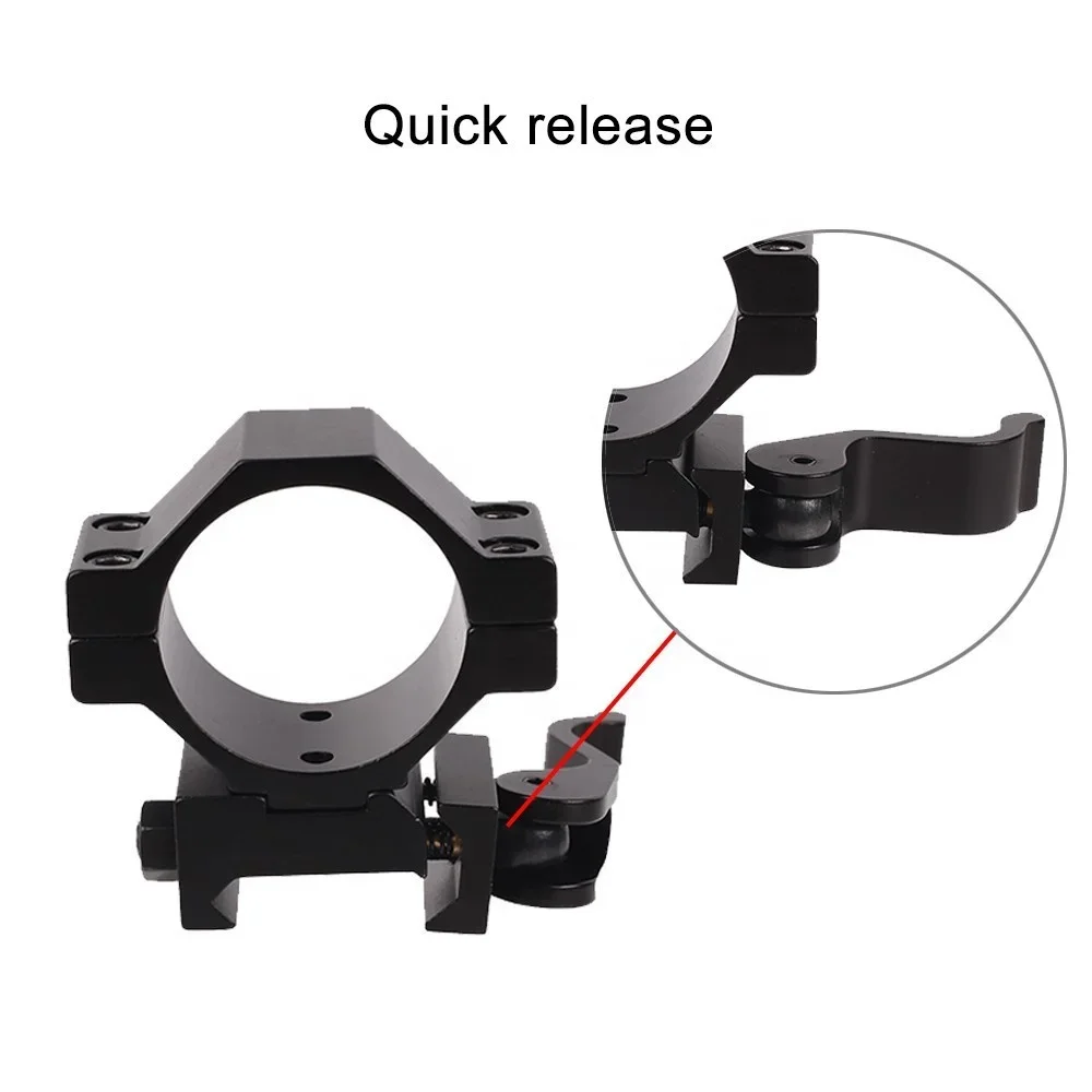 

Professional 30mm/25mm 1" Rings For 20mm Weaver/picatinny Rail Scope Mount Quick Release For Torch/Night Vision/Tactical Light