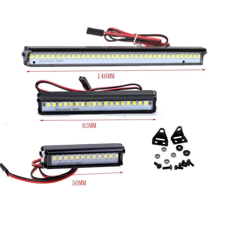 Universal Rc Car Roof Lamp Led Light Bar For Axial SCX10 for Traxxas TRX4 D90 90048 1/10 Rc Crawler Car