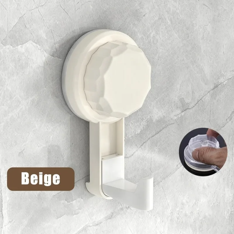 

Nail-free Vacuum Hooks Powerful Suction Cup Reusable Storage Hook Heavy Duty Bathroom Kitchen Hanger Traceless Clothes Wall Hook