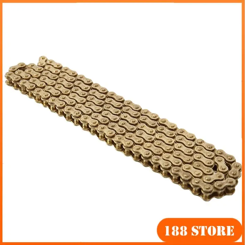 سلسلة مشبك 25H سلسلة ذهبية مشبك 25H 114 سلسلة ذهبية 25H 136 سلسلة سوداء سلسلة من الفولاذ المقاوم للصدأ على الطرق الوعرة دراجة نارية سلسلة مشبك