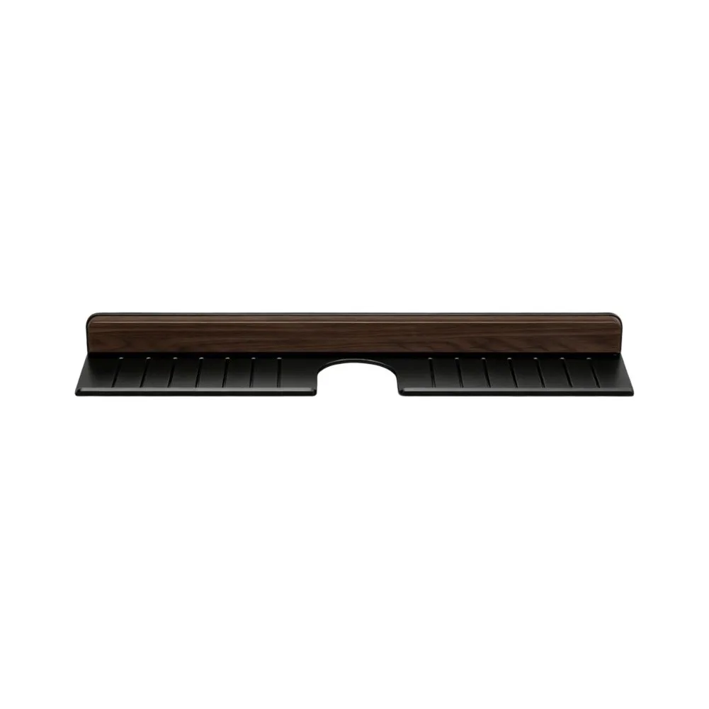 Minimalist Bathroom Shelf Suction Mounted 40cm Long Rust Resistant for Toiletries Facial Cleanser Hand Soap Storage