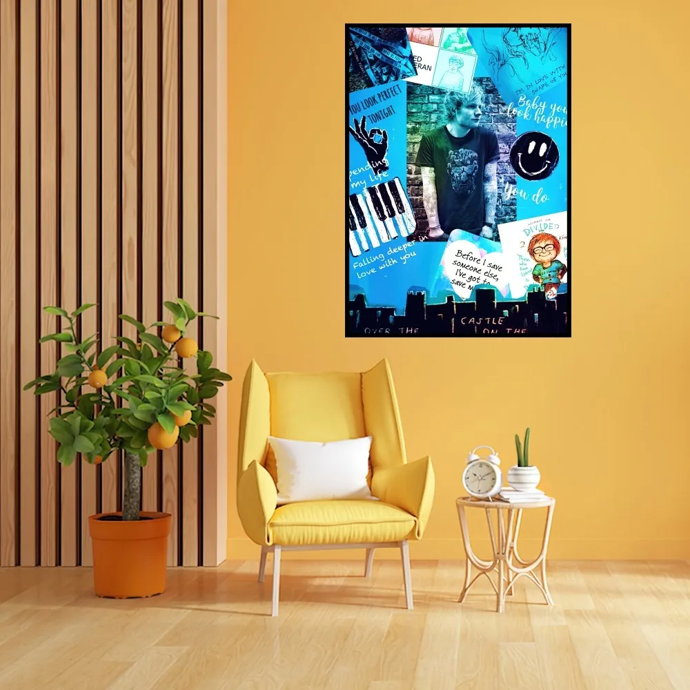 Singer Ed S-Sheeran Music Poster Prints Wall Painting Bedroom Living Room Decoration Office Home