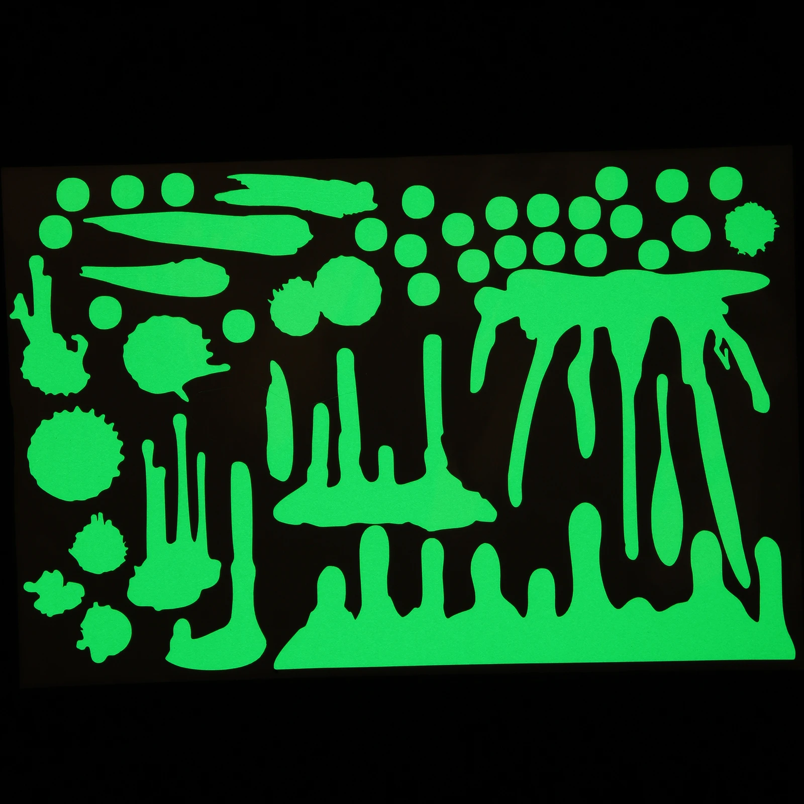 ديكور نافذة الهالوين، تصميم دامي مضيء، ملصق PVC لتزيين حفلات الهالوين، شارات جدارية قابلة للتقشير واللصق #4