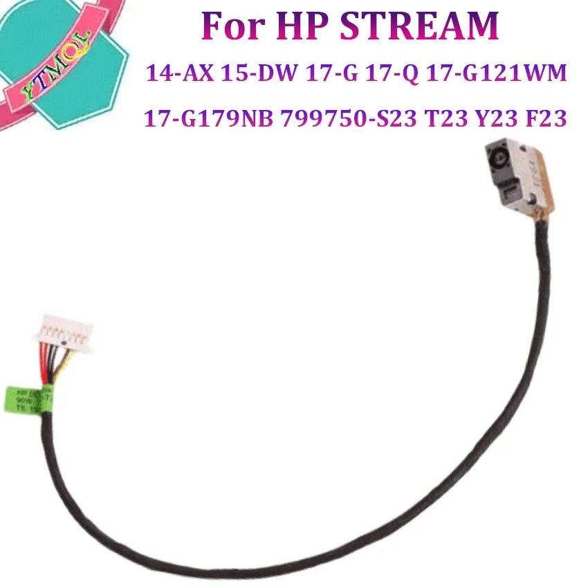 1 шт. новый кабель питания постоянного тока для ноутбука HP STREAM 14-AX 15-DW 17-G 17-Q 17-G121WM 17-G179NB 799750-S23 T23 Y23 F23 кабель с разъемом 1 шт. новый кабель питания постоянного тока для ноутбука HP STREAM 14-AX 15-DW 17-G 17-Q 17-G121WM 17-G179NB 799750-S23 T23 Y23 F23 кабель с разъемом