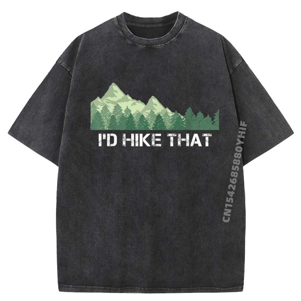 

Funny Hiking Shirt Id Hike That Outdoor Camping Gift Brand T Shirt Limited Time Special Tshirt Washed T-shirts For Men