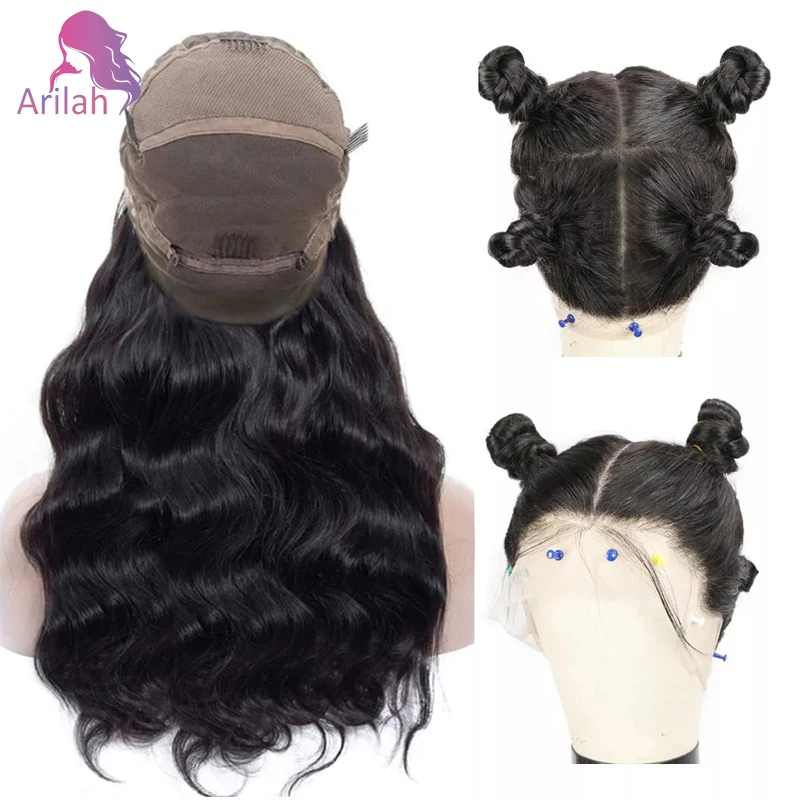 

16-26 Inch Body Wave Full Lace Wig Part Any Way Natural Color 180% Density Full End Vietnamese Hair PrePlucked Full Frontal Lace