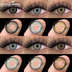 EYESHARE 1pair/2pcs Blue Contact Lenses Color Contacts for Eyes Brown Eye Lenses Gray Lenses Yearly Cosmetic Makeup Eye Contacts